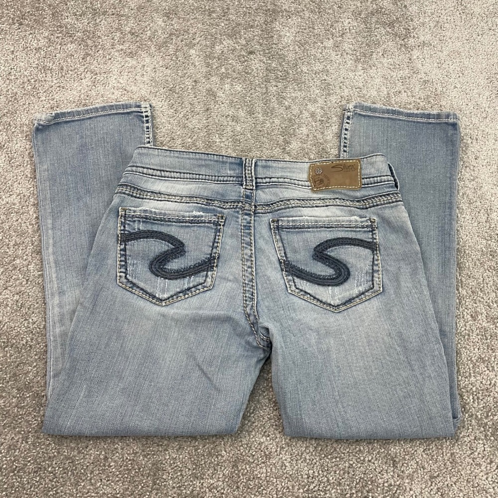 Silver Jeans Womens 31x26 Suki Capri Y2K Light Wash Mid Rise (Size Tag 27)